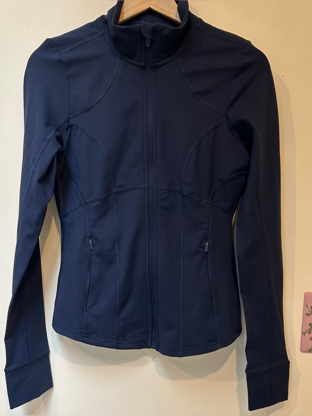 Fabletics Women's Navy Full-Zip Active Jacket Small